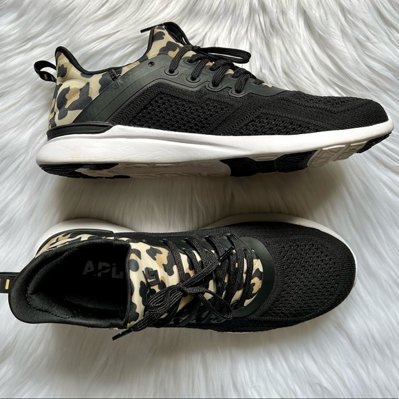 APL Shoes - APL Techloom Tracer Sneakers in Black/Leopard